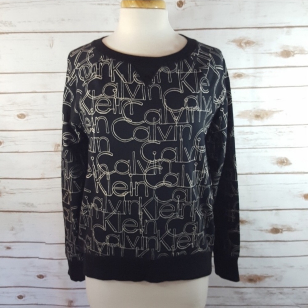 Calvin Klein | Spell Out Logo Sweatshirt Black